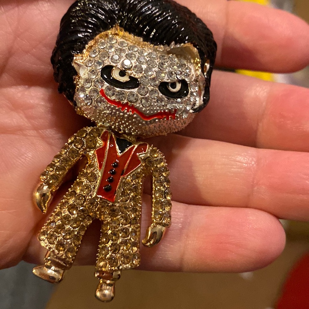 Champagne Crystal, Frankenstein necklace